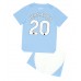 Billige Manchester City Bernardo Silva #20 Børnetøj Hjemmebanetrøje til baby 2023-24 Kortærmet (+ korte bukser)